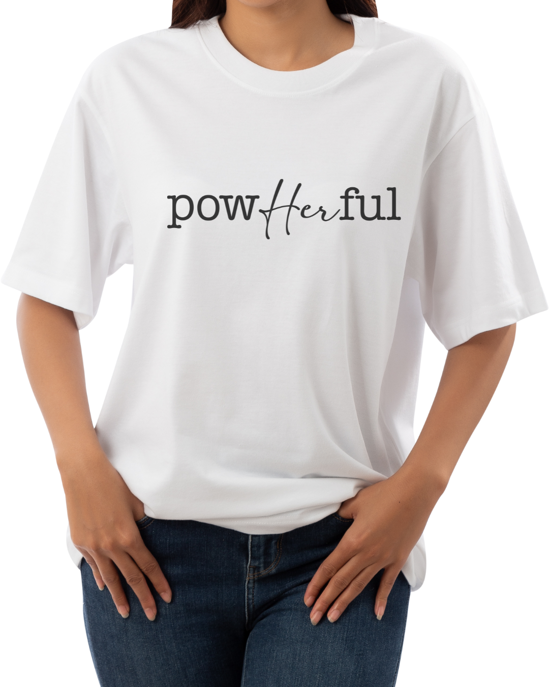 "powHERful" Statement Tee