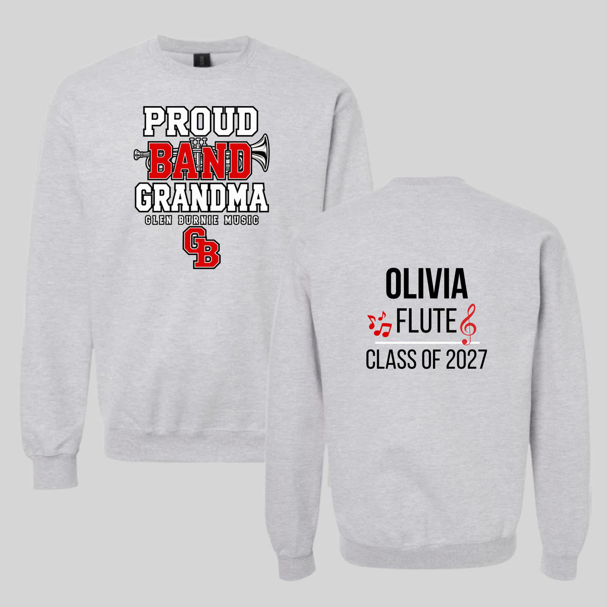 Proud Band Family – Personalized GBHS Music Sweatshirt & Hoodie