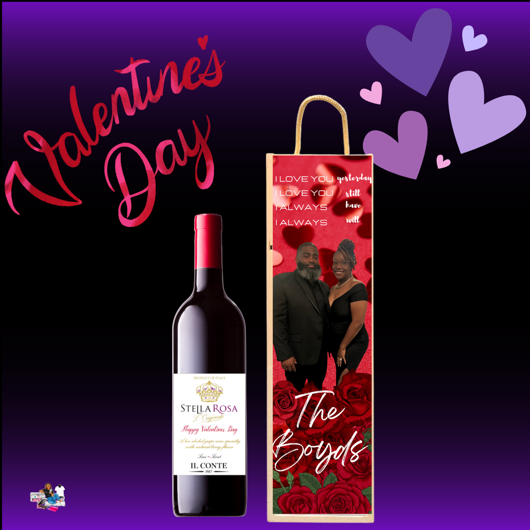 Wine Box and Label Set | Wine Gift | Personalized Wine Box