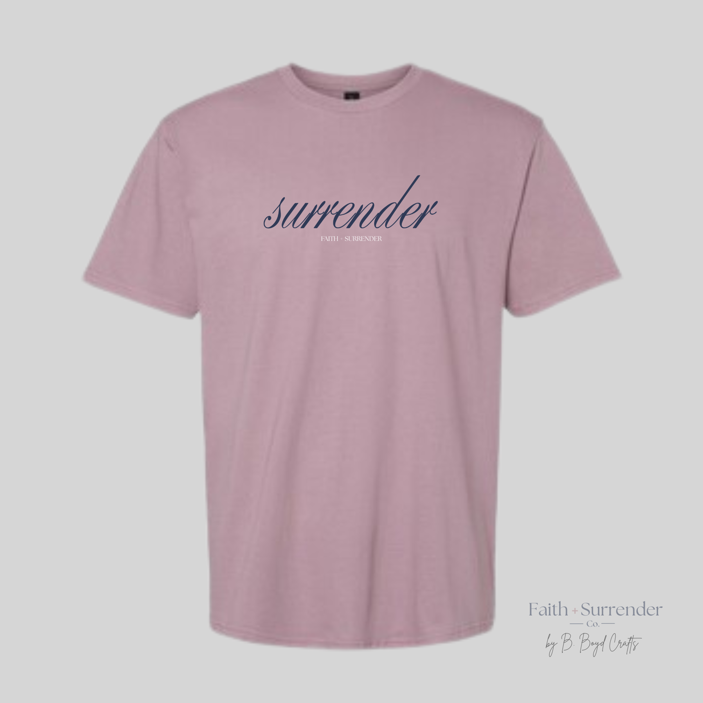 Surrender Script Christian T-Shirt
