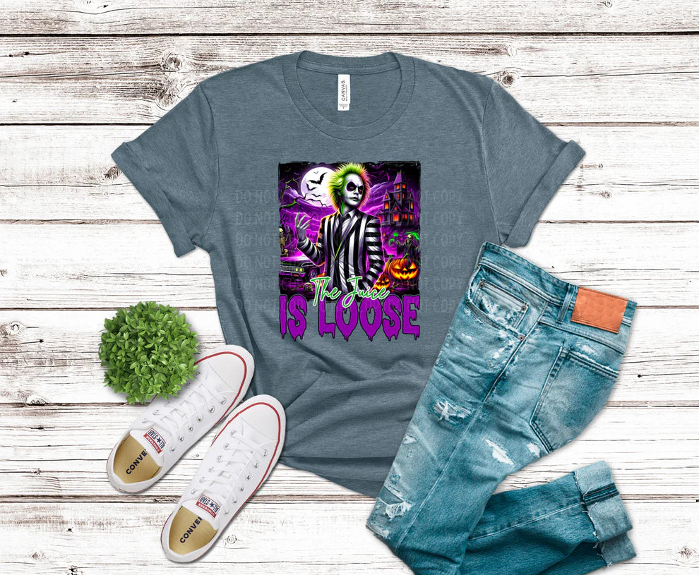 Beetle Juice Inspired Halloween Tees