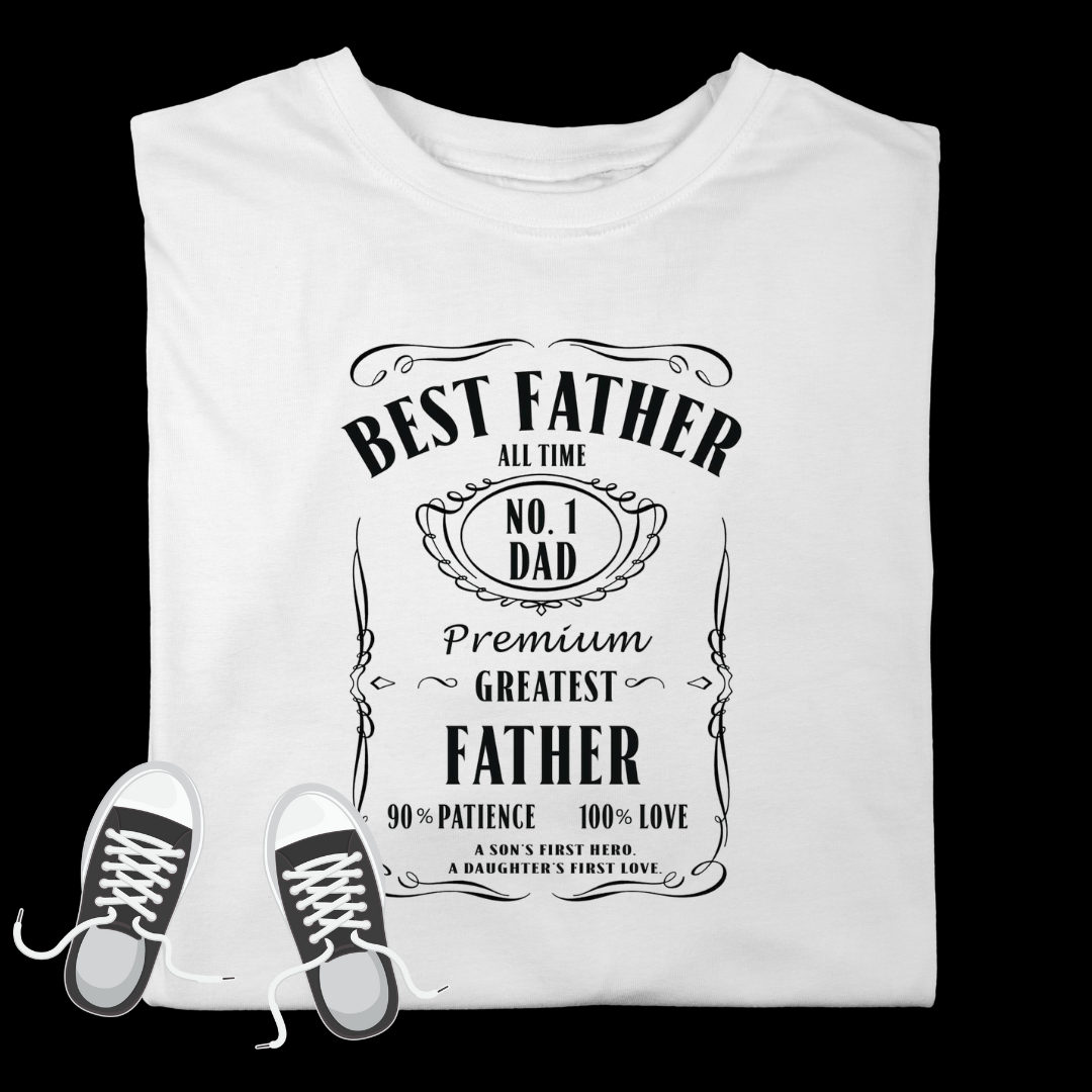 🥇 “No. 1 Father” Vintage Label T-Shirt