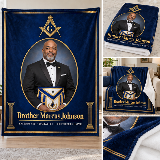 Custom Micro Fleece Blanket | Masonic & OES