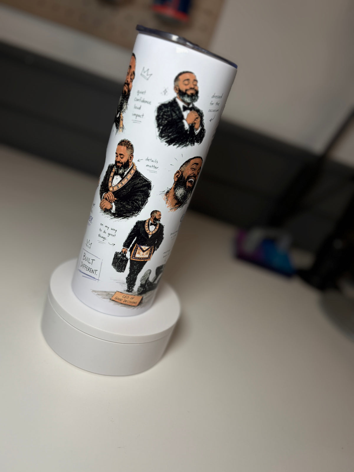 Personality Sketch 20 oz Tumbler | Masonic & OES