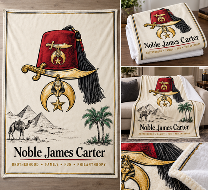 Custom Micro Fleece Blanket | Masonic & OES