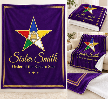 Custom Micro Fleece Blanket | Masonic & OES