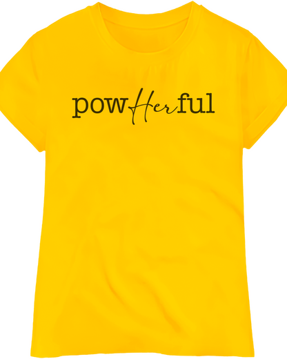 "powHERful" Statement Tee