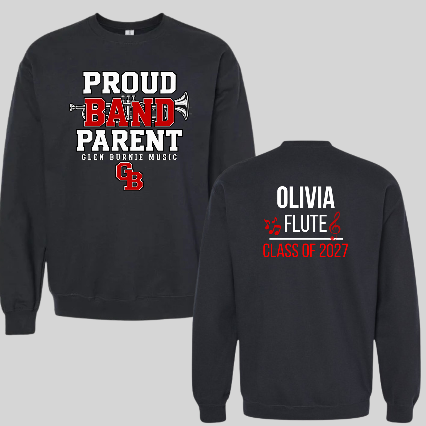 Proud Band Family – Personalized GBHS Music Sweatshirt & Hoodie