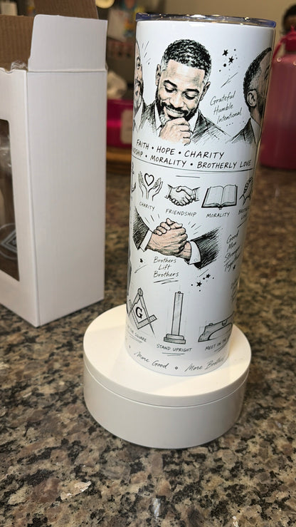 Personality Sketch 20 oz Tumbler | Masonic & OES