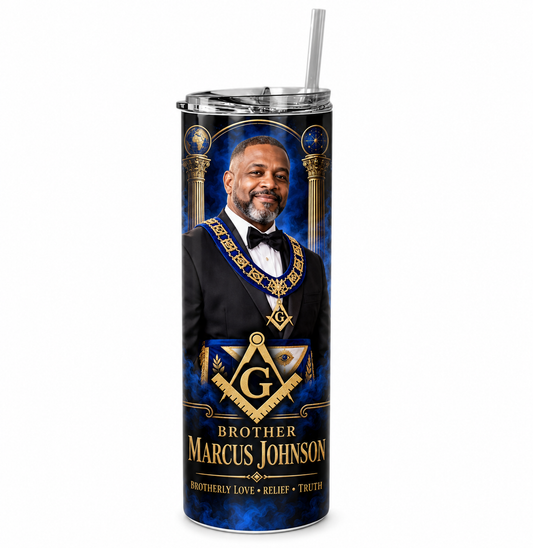 Custom Design 20 oz Tumbler | Masonic & OES