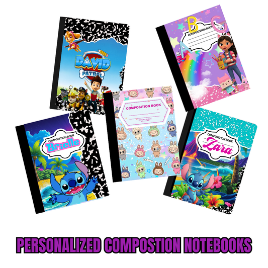 Personalized Composition Notebook | Personalized School Supplies