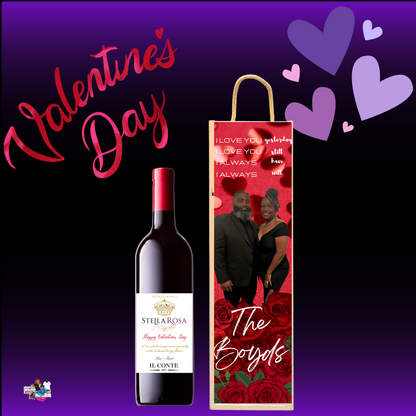 Wine Box and Label Set | Wine Gift | Personalized Wine Box