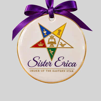 Custom Ceramic Ornament | Masonic & OES