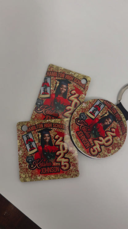 Custom Grad Keychains